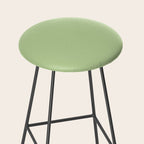 Pistachio Green Solid Color Stool Gallery Image 2