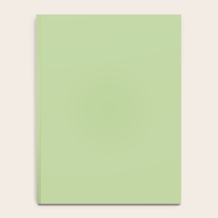 Pistachio Green Solid Color Notebook Gallery Image 4