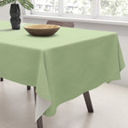 Pistachio Green Solid Color Tablecloth Gallery Image 3