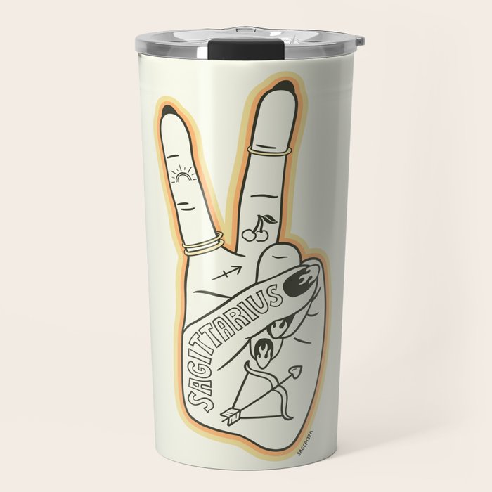 Sagittarius Hand Travel Mug Gallery Image 1
