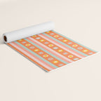 Groovy 70s Flowers & Stripes Yoga Mat Gallery Image 2