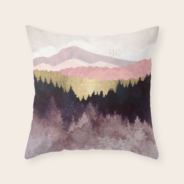 Plum Forest Throw Pillow Gallery Image 6