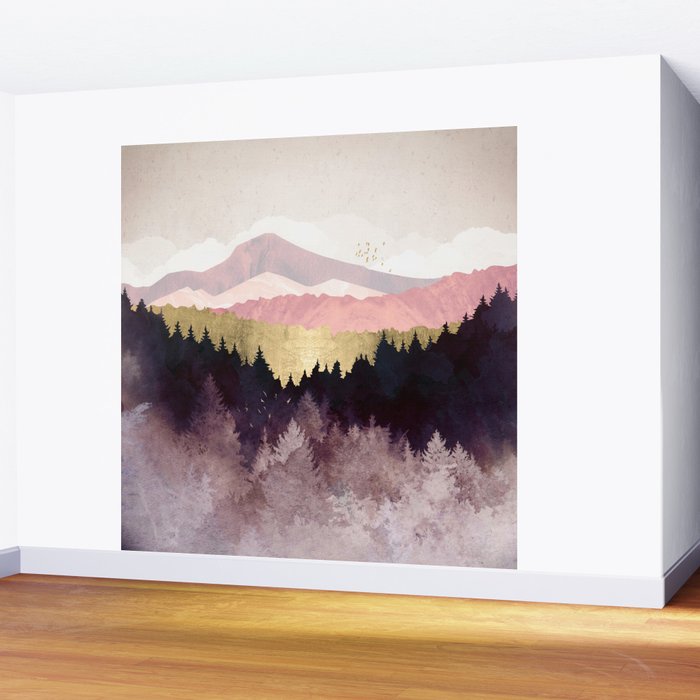 Plum Forest Wall Mural Gallery Image 2