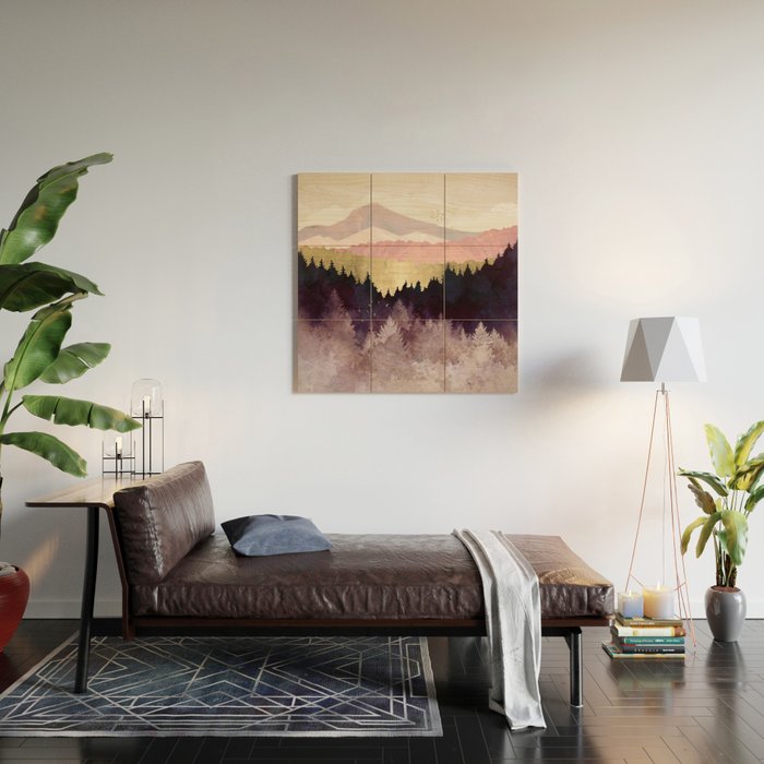 Plum Forest Wood Wall Art Gallery Image 2