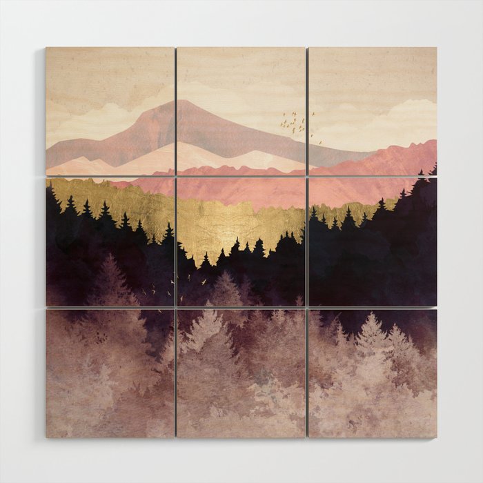 Plum Forest Wood Wall Art Gallery Image 1