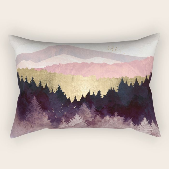 Plum Forest Rectangular Pillow Gallery Image 1