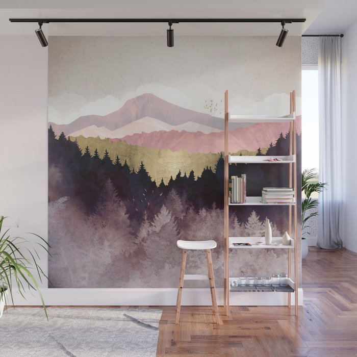 Plum Forest Wall Mural Gallery Image 1
