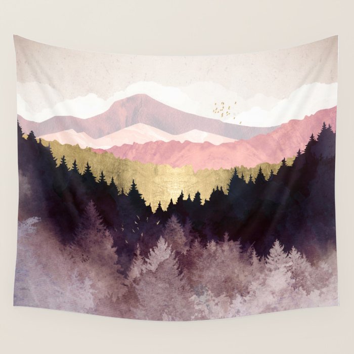 Plum Forest Wall Tapestry Gallery Image 4
