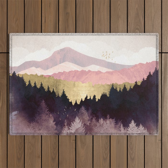 Plum Forest Outdoor Rug Gallery Image 1