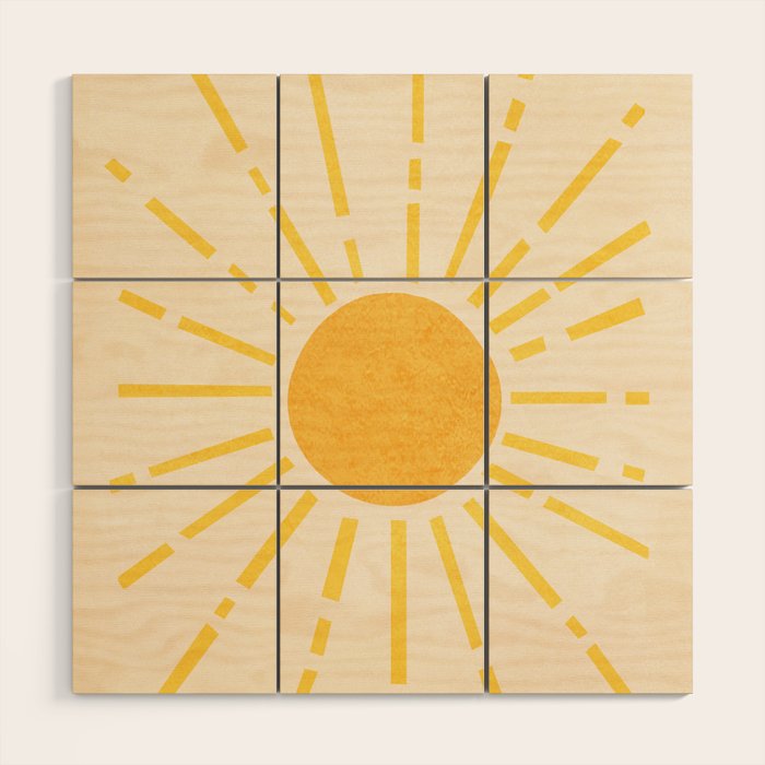 Sun 11 Wood Wall Art Gallery Image 1