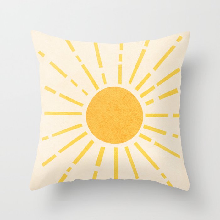 Sun 11 Throw Pillow Gallery Image 1