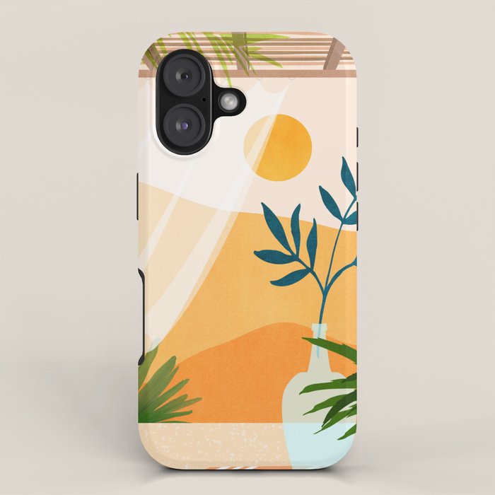 Golden Sunset Terrace iPhone Case Gallery Image 1