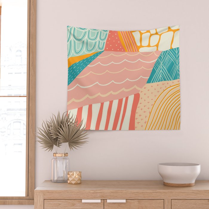 beach quilt Wall Tapestry Gallery Image 2