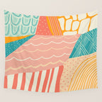 beach quilt Wall Tapestry Gallery Image 4