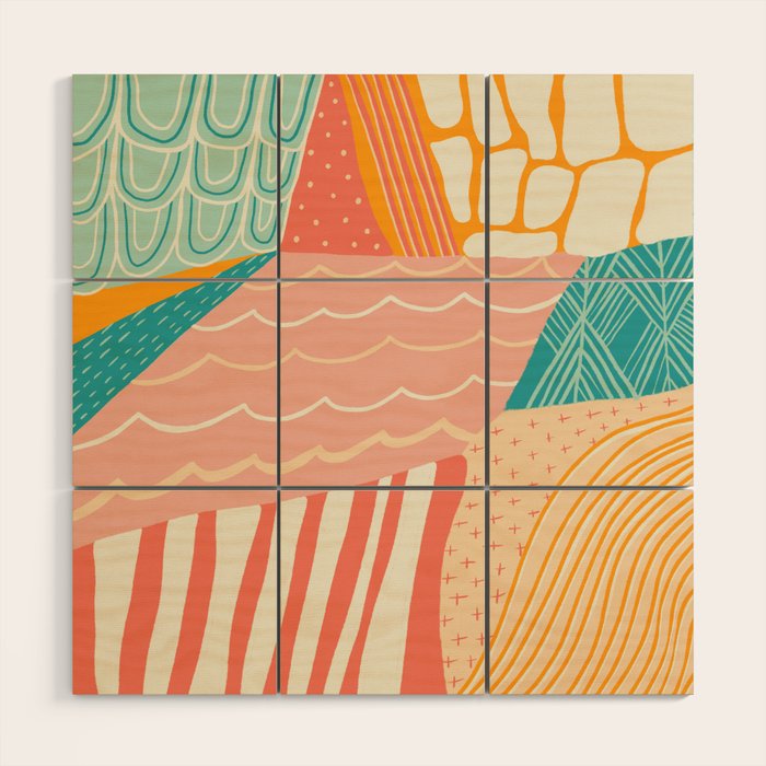 beach quilt Wood Wall Art Gallery Image 1