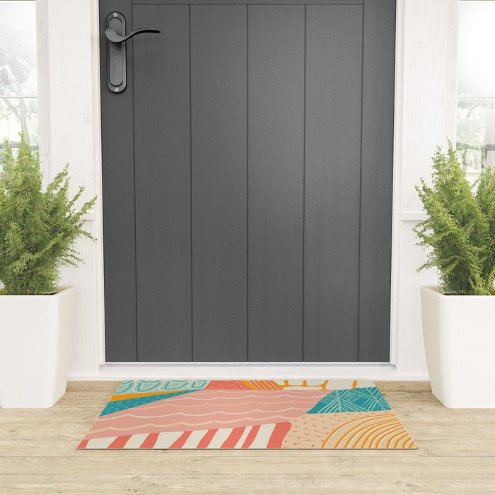 beach quilt Welcome Mat Gallery Image 3