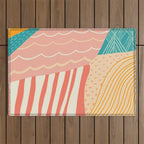 beach quilt Outdoor Rug Gallery Image 1