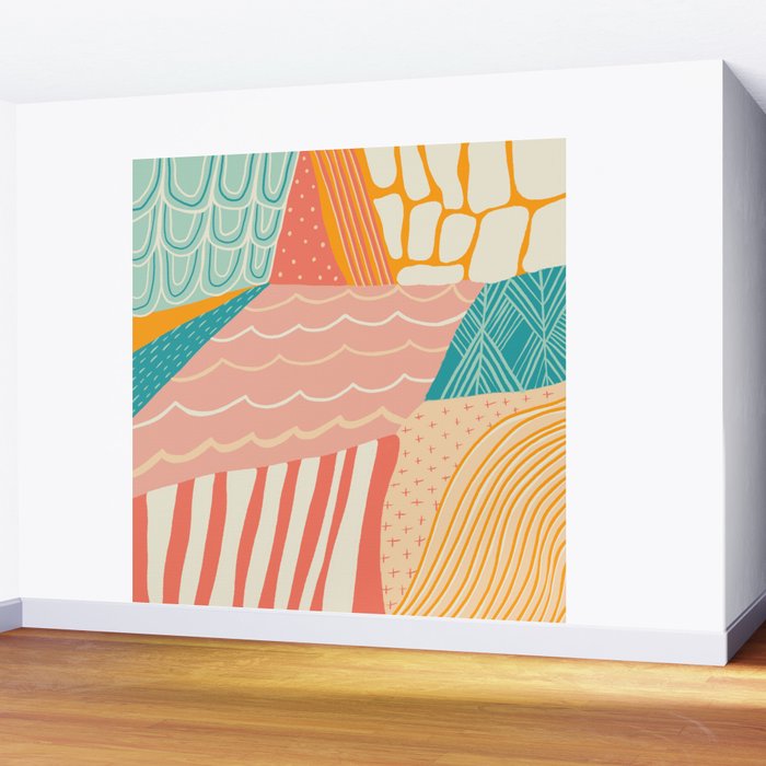 beach quilt Wall Mural Gallery Image 2