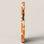 Retro Orange, Yellow & Pink Flower Pattern iPhone Case Gallery Image 2