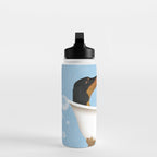 Dachshund Bath Wash Your Wiener Dog Art Water Bottle Gallery Image 3