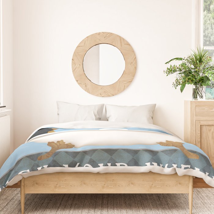 Dachshund Bath Wash Your Wiener Dog Art Duvet Cover Gallery Image 3