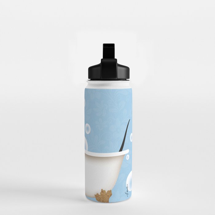 Dachshund Bath Wash Your Wiener Dog Art Water Bottle Gallery Image 2