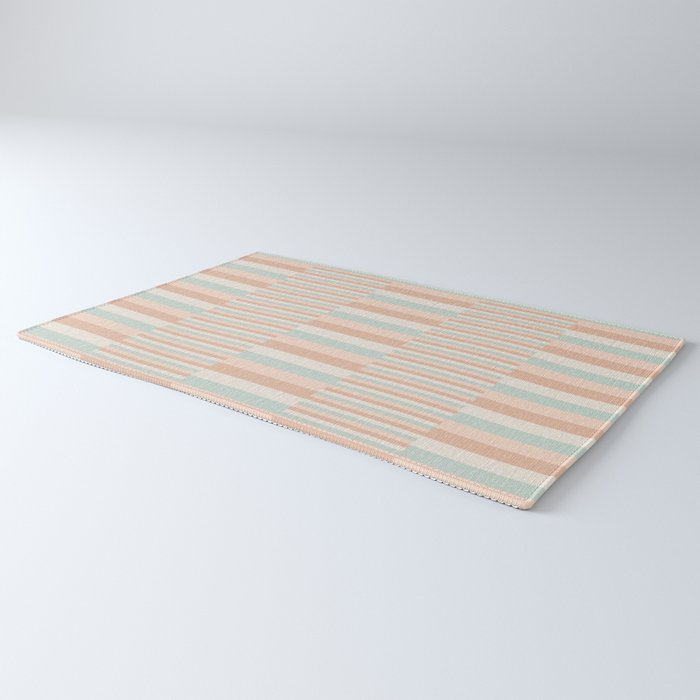 Mixed Stripes Pattern VI Soft Pastel Rug Gallery Image 3