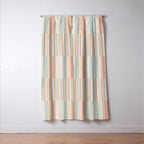 Mixed Stripes Pattern VI Soft Pastel Window Curtain Gallery Image 3