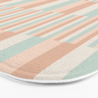 Mixed Stripes Pattern VI Soft Pastel Bath Mat Gallery Image 3