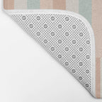 Mixed Stripes Pattern VI Soft Pastel Bath Mat Gallery Image 2