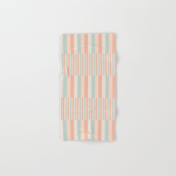 Mixed Stripes Pattern VI Soft Pastel Bath Towel Gallery Image 1