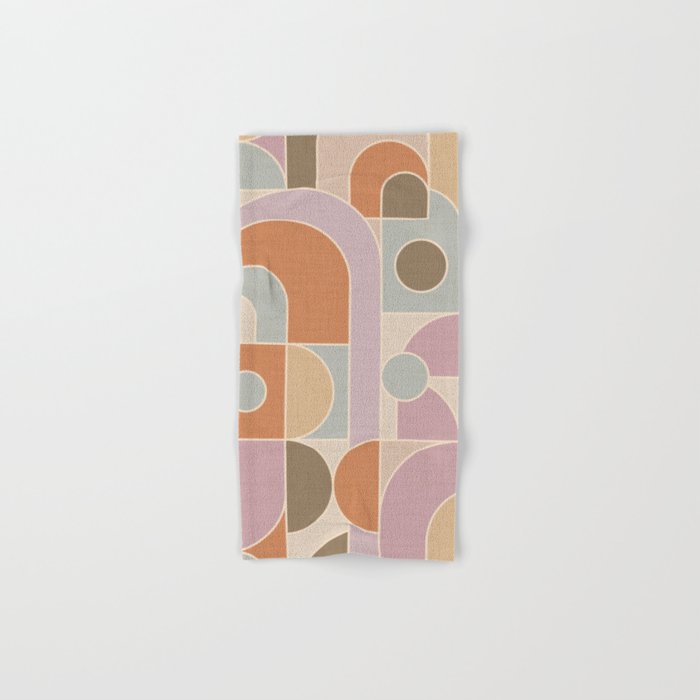 Abstract bauhaus Shapes Bath Towel Gallery Image 1