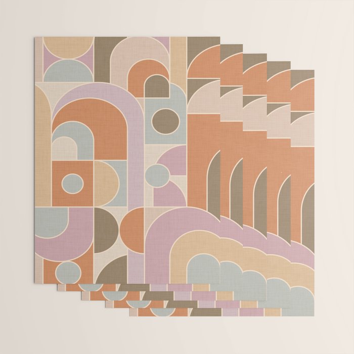 Abstract bauhaus Shapes Wrapping Paper Gallery Image 3