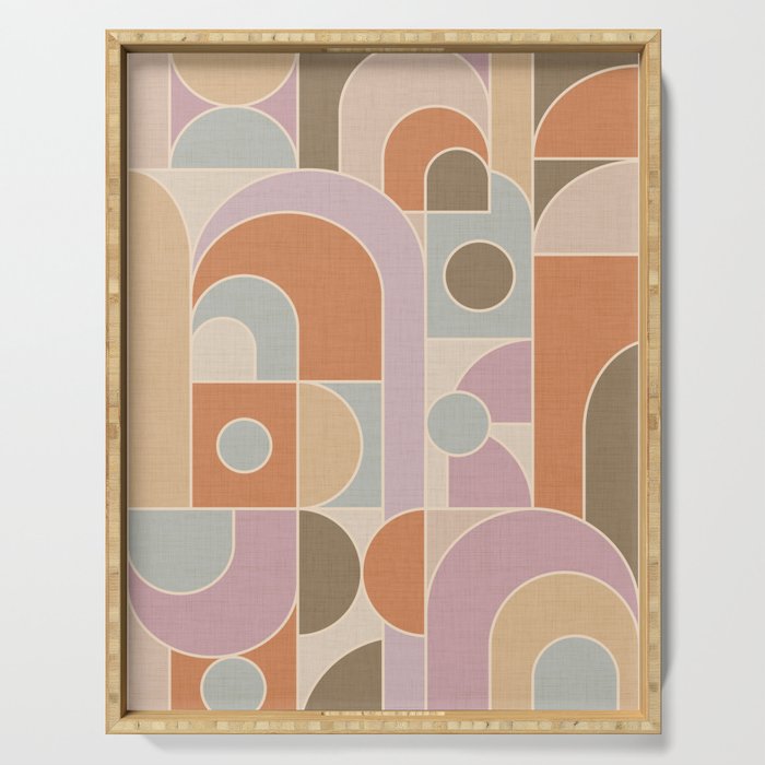 Abstract bauhaus Shapes Serving Tray Gallery Image 1