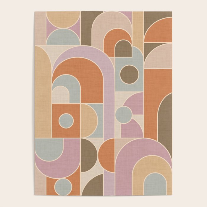 Abstract bauhaus Shapes Poster Gallery Image 4