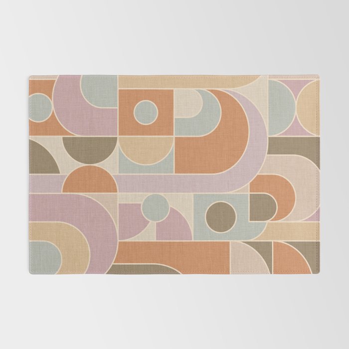 Abstract bauhaus Shapes Rug Gallery Image 2