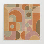 Abstract bauhaus Shapes Wood Wall Art Gallery Image 1