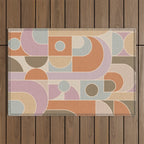 Abstract bauhaus Shapes Outdoor Rug Gallery Image 1