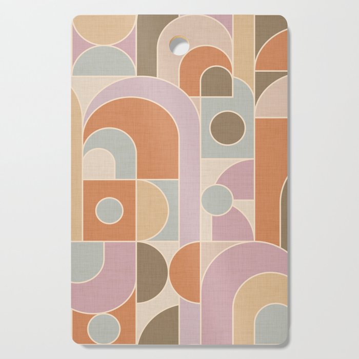 Abstract bauhaus Shapes Cutting Board Gallery Image 1