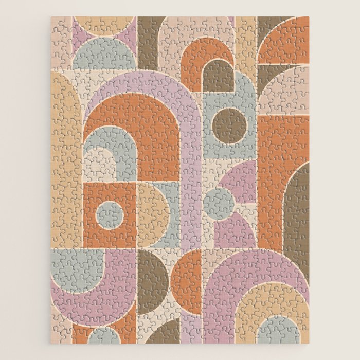 Abstract bauhaus Shapes Jigsaw Puzzle Gallery Image 1