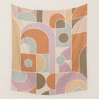 Abstract bauhaus Shapes Wall Tapestry Gallery Image 4