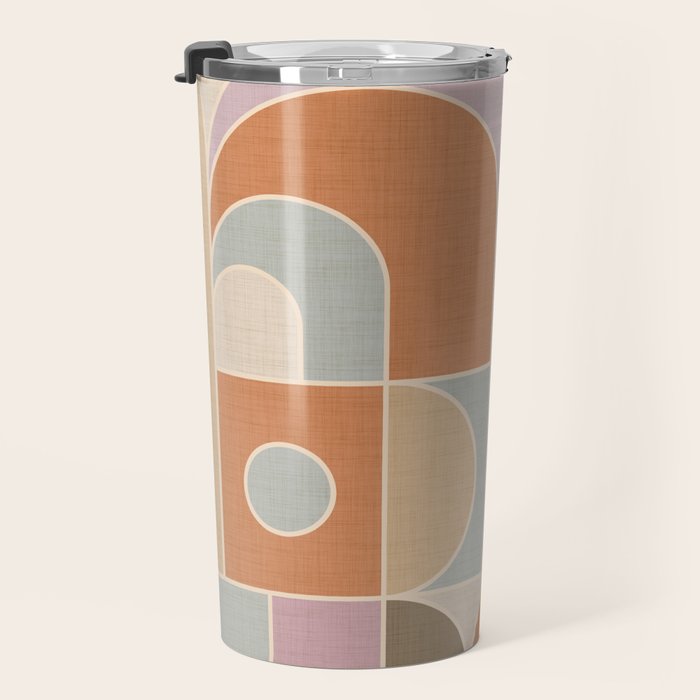 Abstract bauhaus Shapes Travel Mug Gallery Image 3