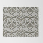 celestial snakes silver Throw Blanket Gallery Image 2