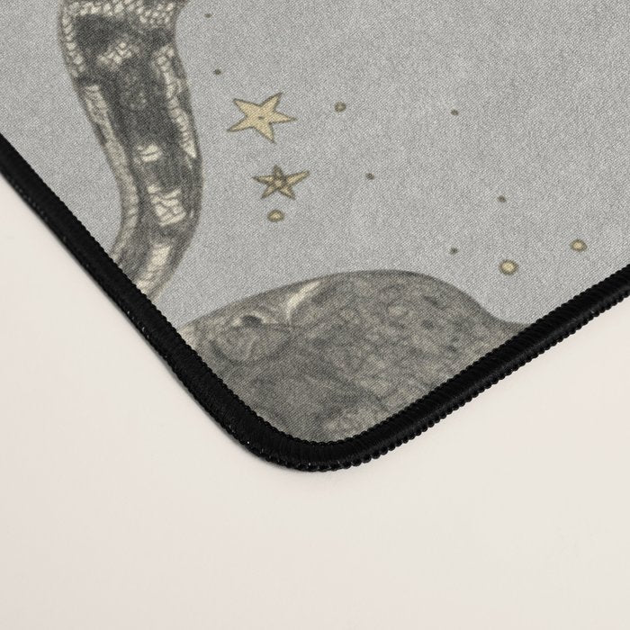celestial snakes silver Desk Mat Gallery Image 4