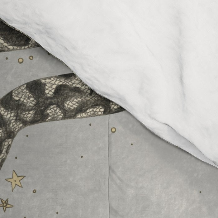 celestial snakes silver Comforter Gallery Image 4