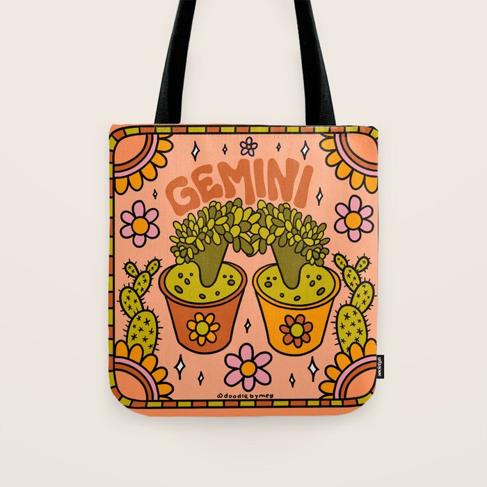 Gemini Cactus Tote Bag Gallery Image 1