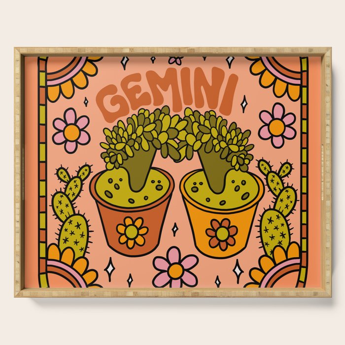 Gemini Cactus Serving Tray Gallery Image 1