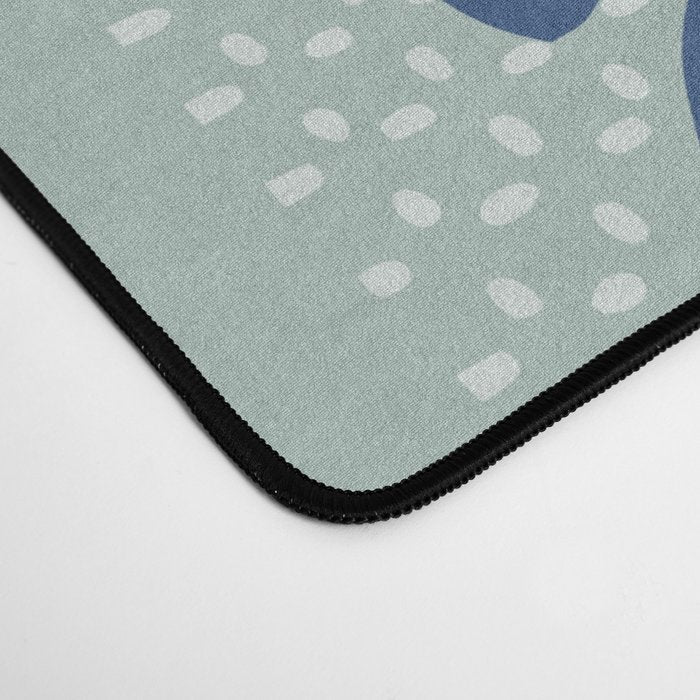 Klimt flowers light blue Desk Mat Gallery Image 4