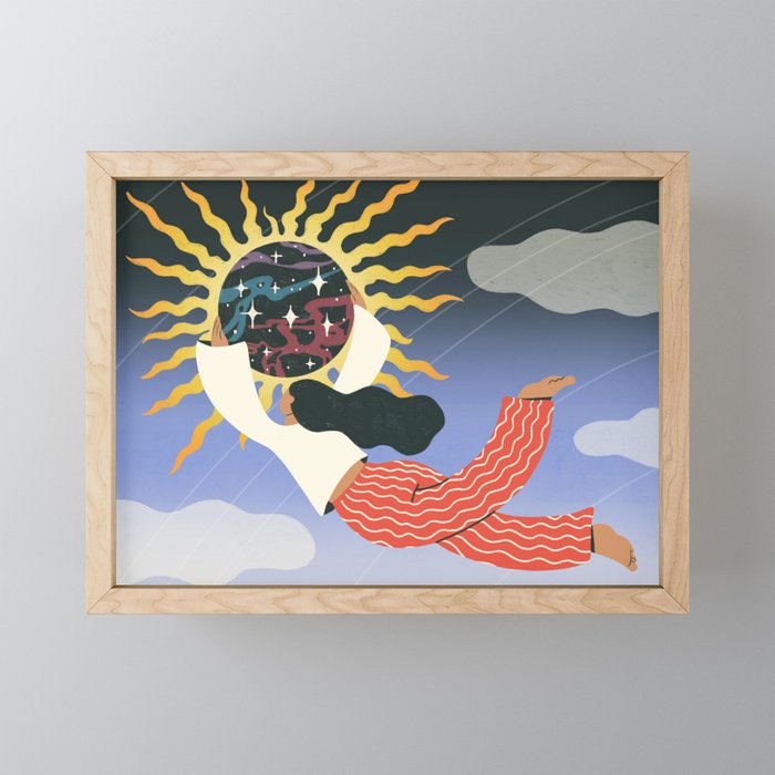 Swept Away by the Magic of the Eclipse Mini Art Print Gallery Image 1