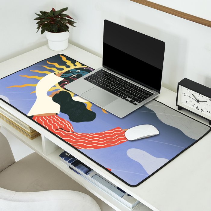 Swept Away by the Magic of the Eclipse Desk Mat Gallery Image 2
